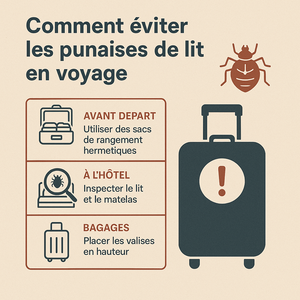 Comment éviter les punaises de lit en voyage