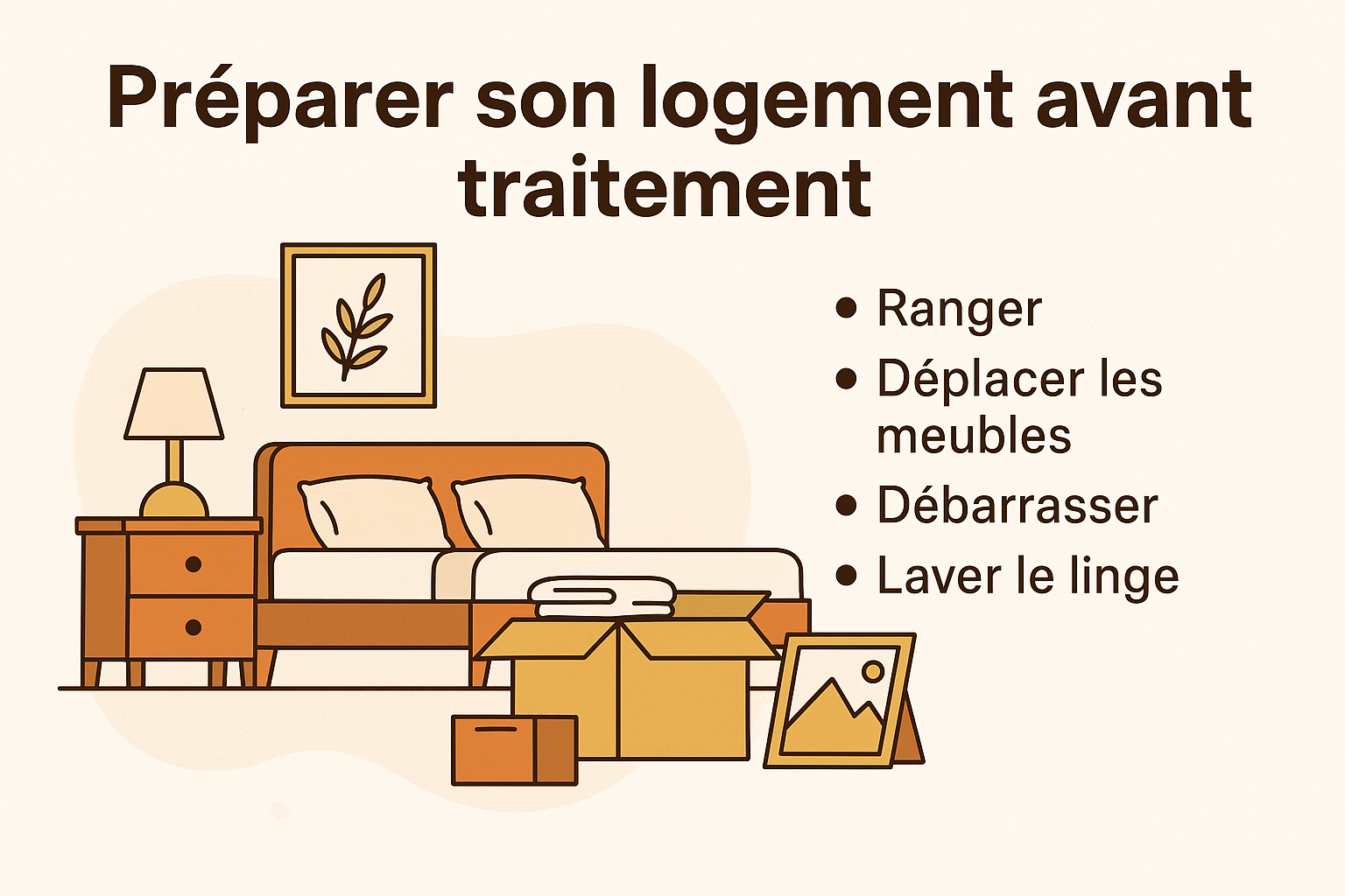 Comment préparer son logement avant un traitement contre les punaises