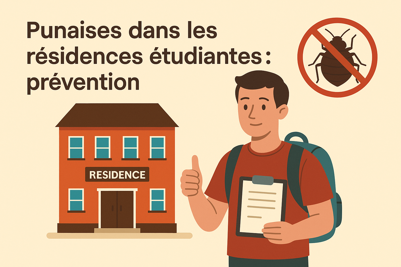 Punaises dans les résidences étudiantes : prévention