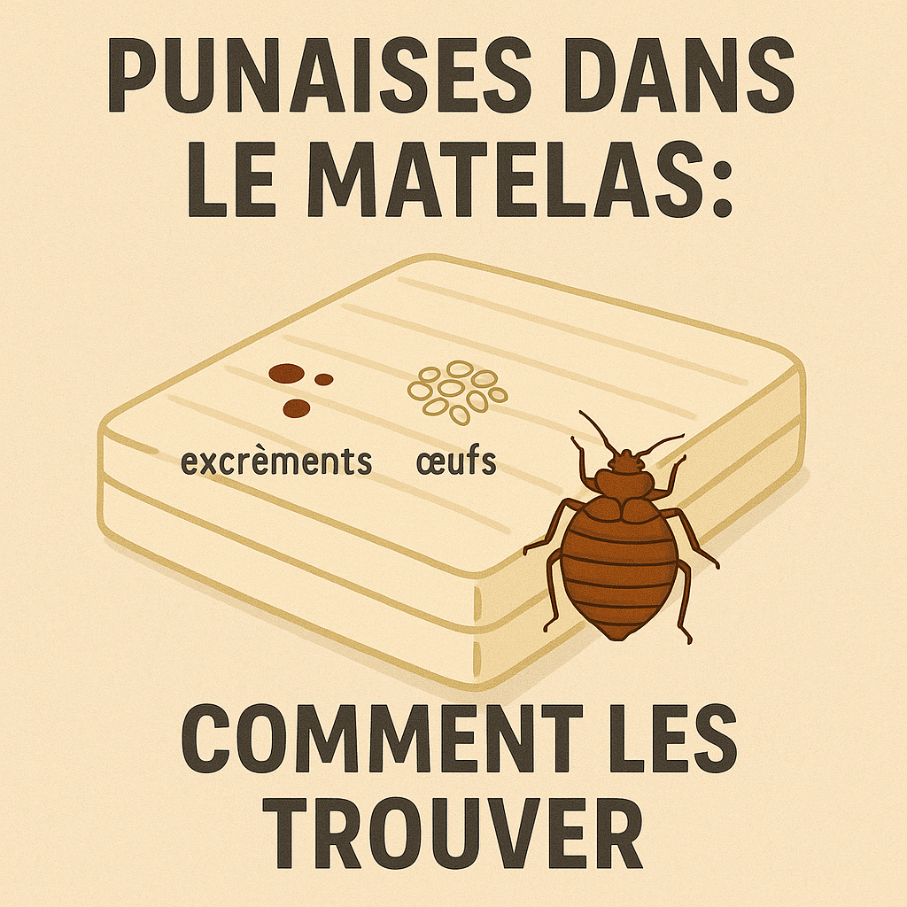 Punaises dans le matelas : comment les trouver
