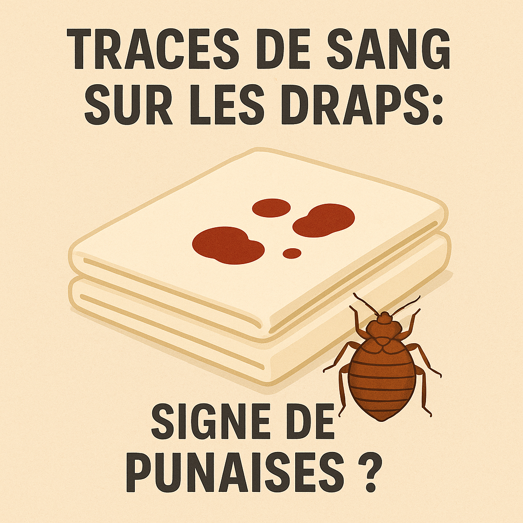 Traces de sang sur les draps : signe de punaises ?